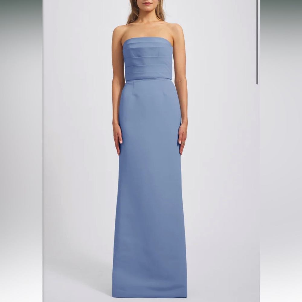 Amsale Sonia Dress in Dusk Blue Size 2